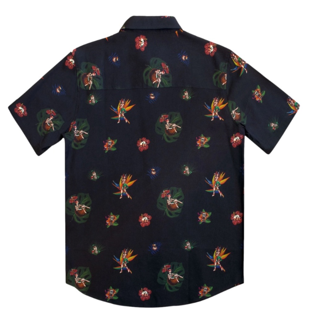 THE FLY PARDY WOVEN button up SHIRT 5X preowned - Picture 2 of 5